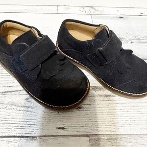 Chicco Baby Navy Blue Suede Shoes Sz 6.5